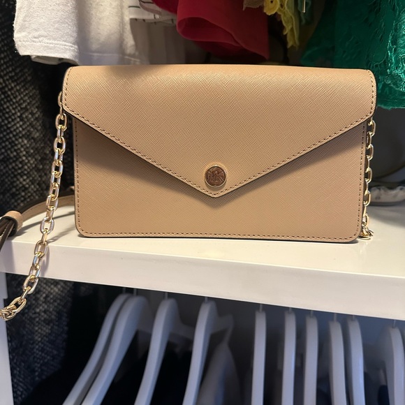 Michael Kors Small Saffiano Leather Envelope Crossbody Bag - Picture 4 of 9